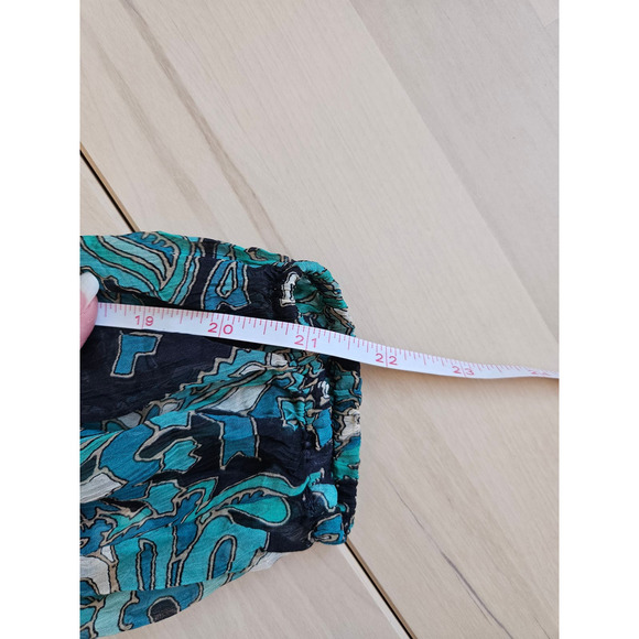 NWT Lucky Brand Sheer Boho Paisley Peasant Top, Size XS - Picture 12 of 12